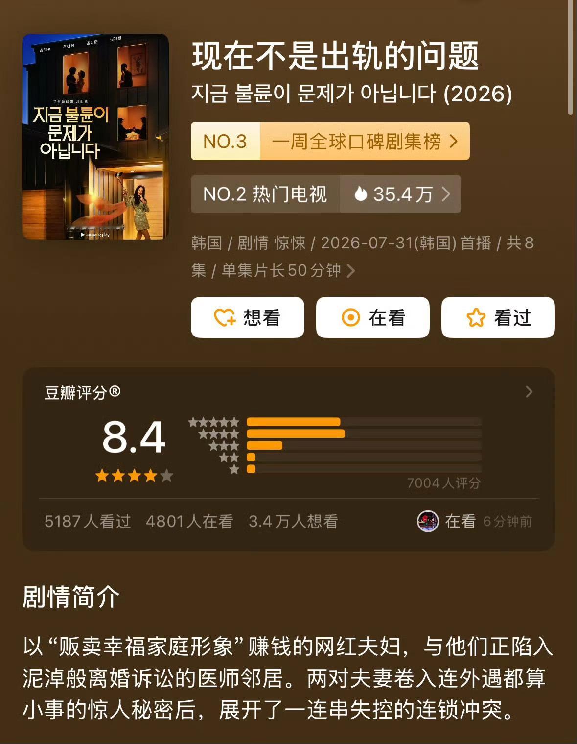 巨好看这剧，乱成一锅粥了都，什么要素都有，现在确实不是出轨的问题了​​​