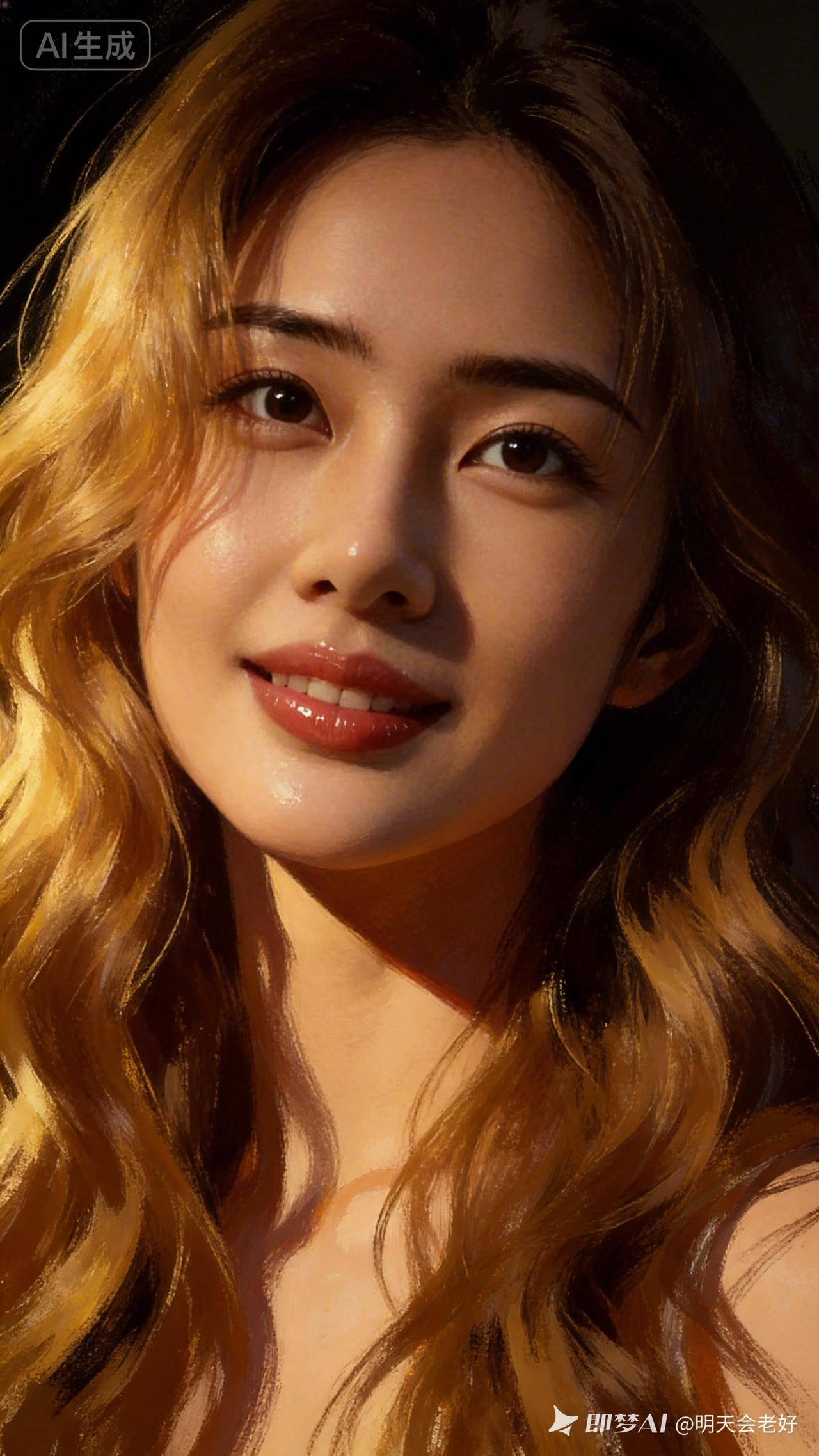 温柔甜美的少女，暖阳下的动人微笑😊