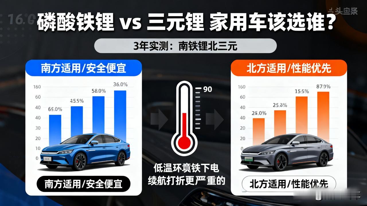 磷酸铁锂vs三元锂,家用车到底该选谁?3年电池衰减实测告诉你。我的比亚迪