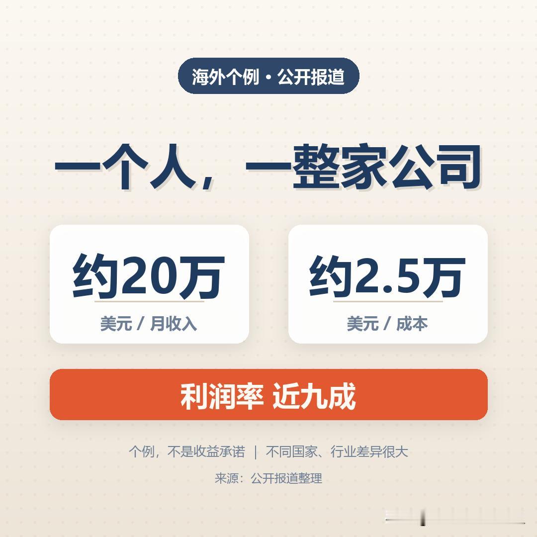 有个数字我盯了半天。海外一个智能工具导航站，一个人主理，外面挂七八个外包，收录