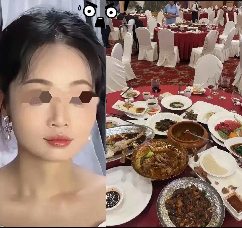 太扎心了。近日，贵州遵义某户人家结婚，就因为新娘换装换了半小时，22桌客人竟全部