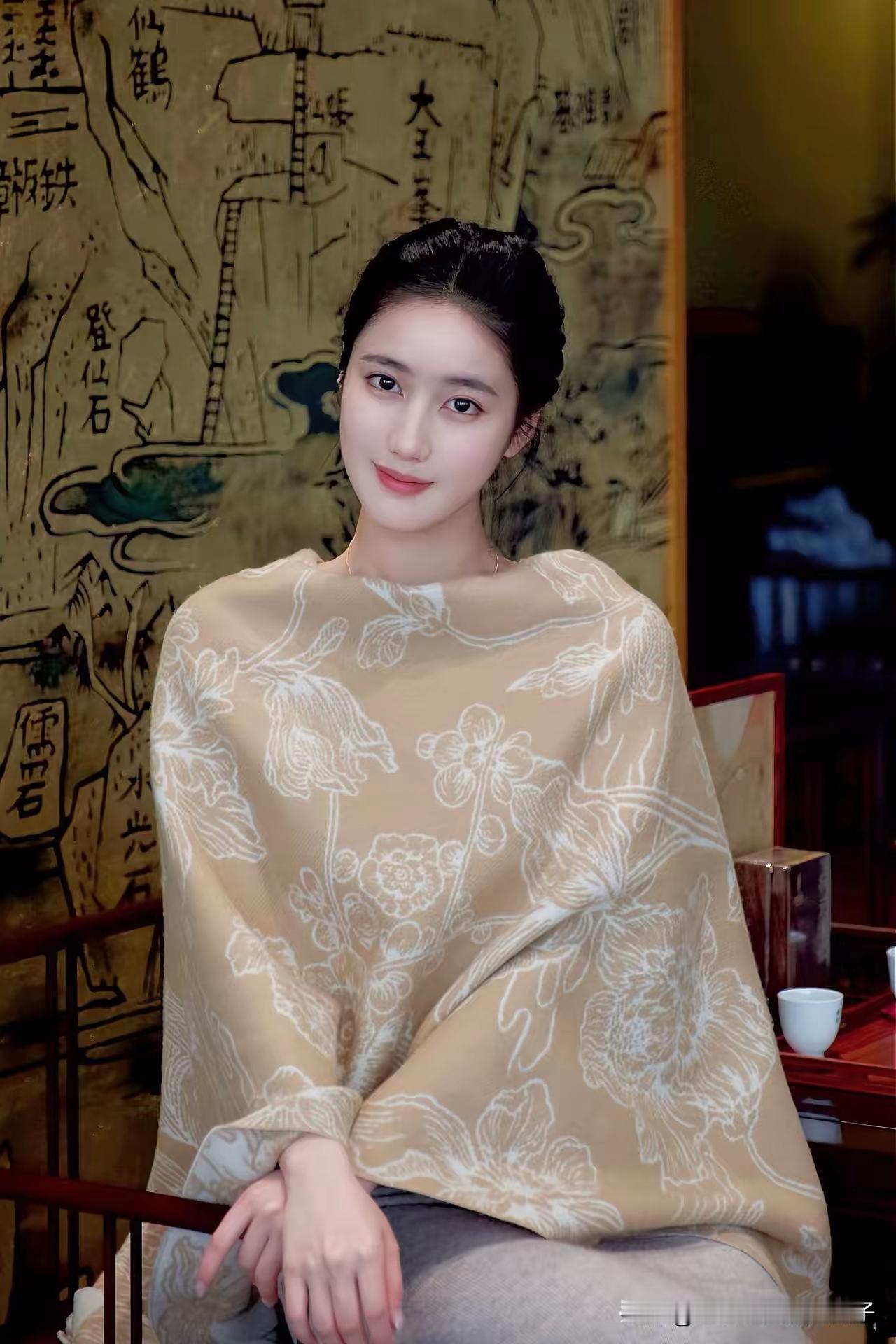 优雅古风，花影映人，静谧如画。