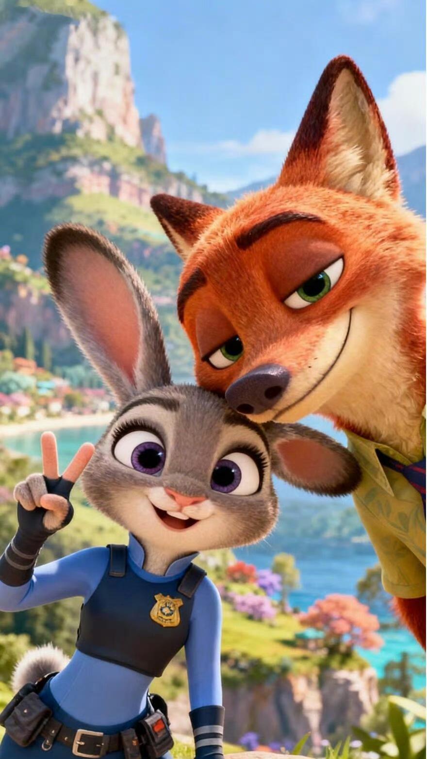 《哪吒2》要小心了，迪士尼最火的狐狸和兔子前来踢馆！要说迪士尼真是赶上了好时