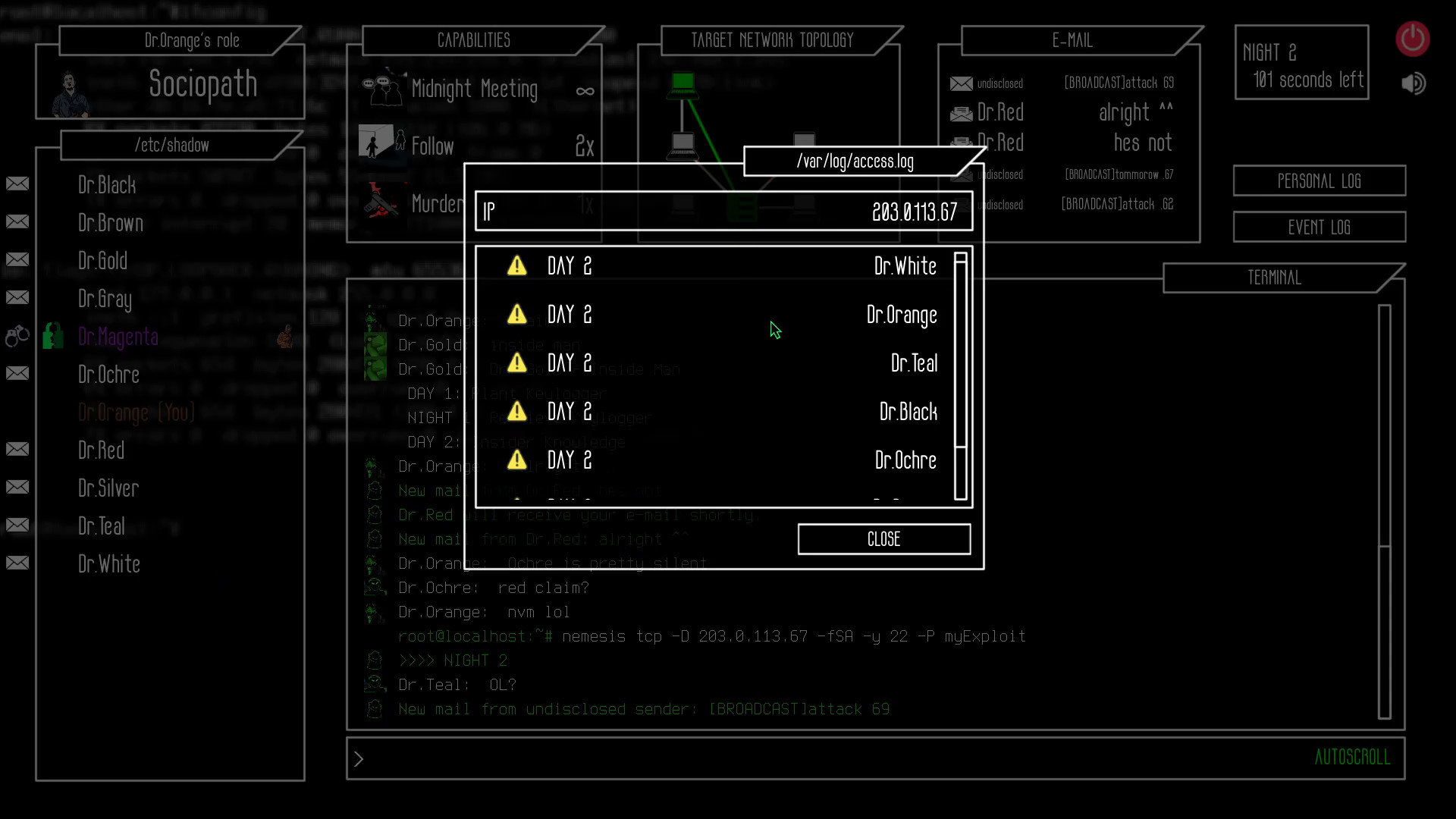 【Steam喜加一】黑客文字狼人杀游戏《Untrusted》已可在Steam免费