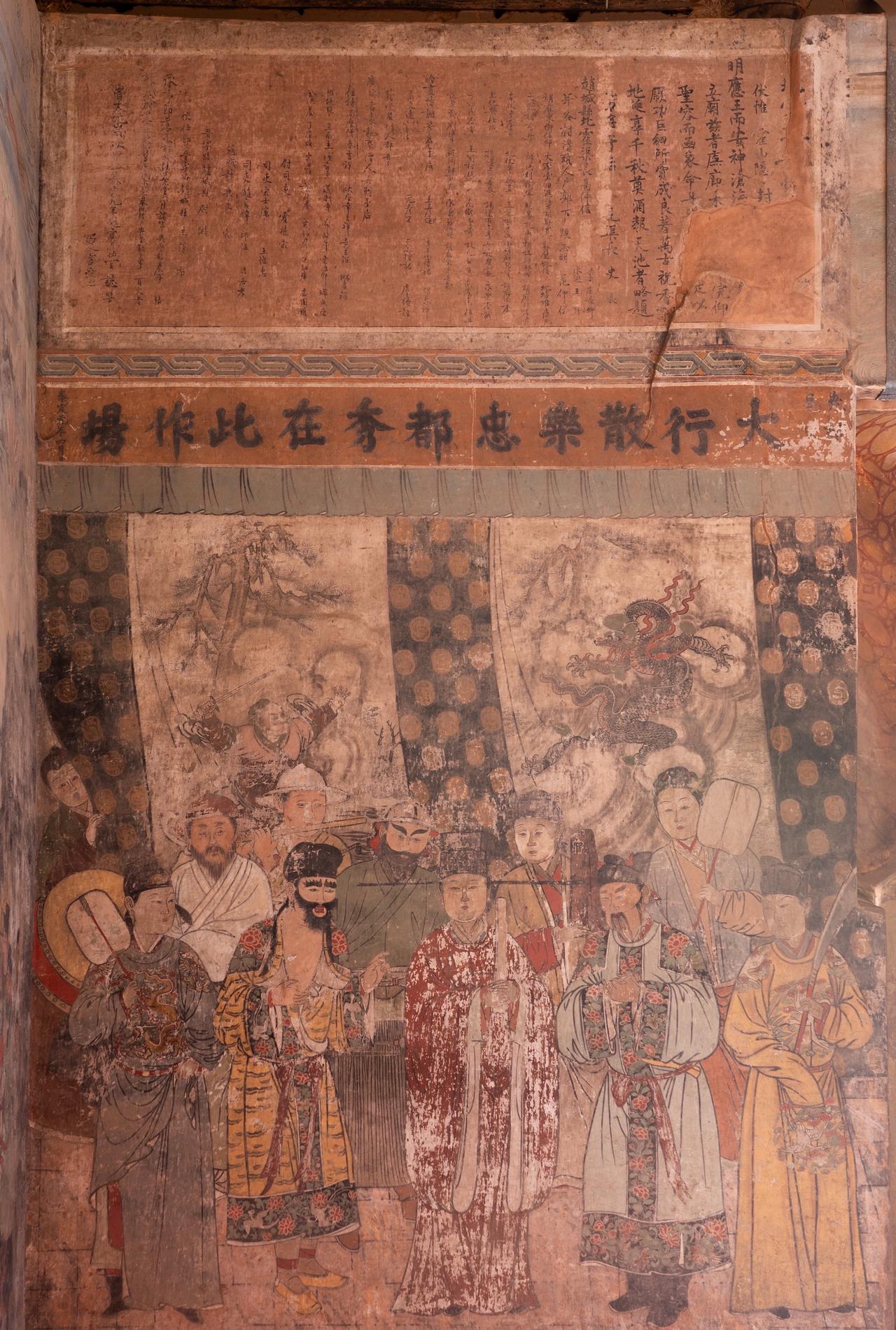 明明低调藏在山西洪洞山里，却藏着元代画师们泼墨挥毫的“神仙打架”现场。广胜寺壁画