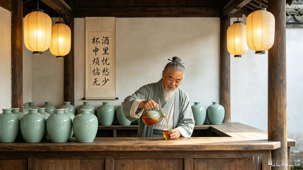 上联：酒里忧愁少下联：杯中烦恼无