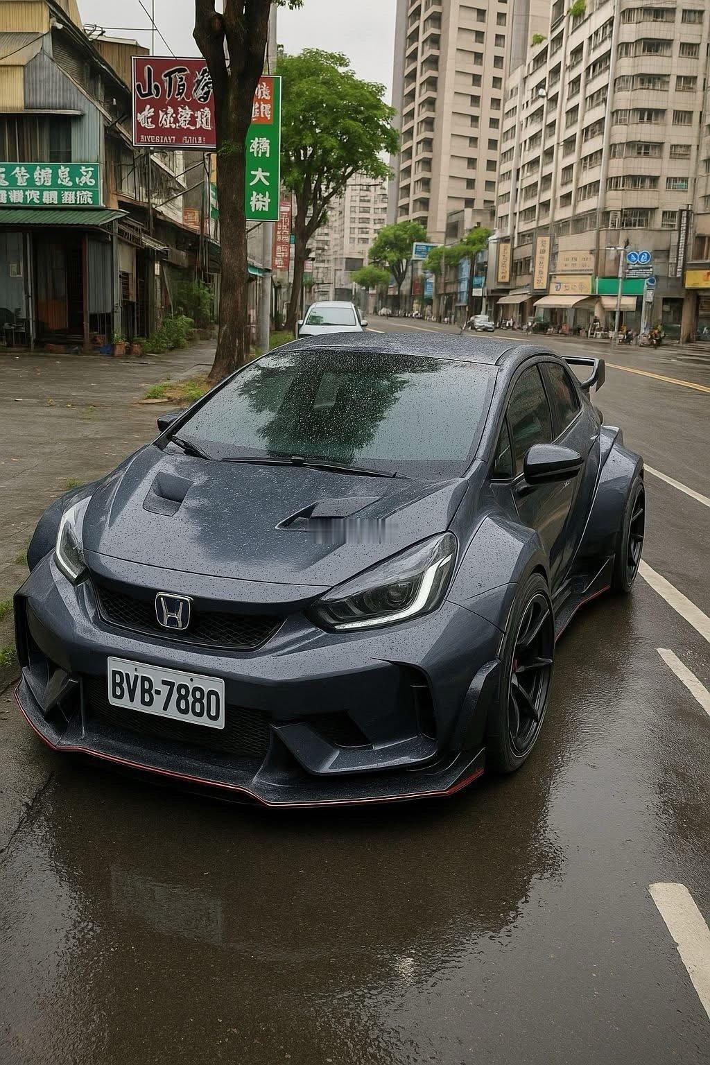 这飞度改的有点帅了，差点没认出来[doge]yz77聊车​​​