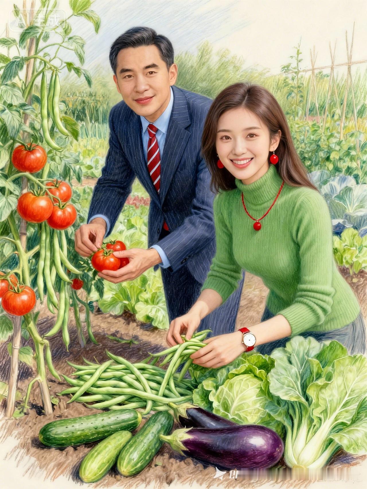 田园生活🌱🥕和心爱的人一起种菜，享受健康与幸福！🌼👫
