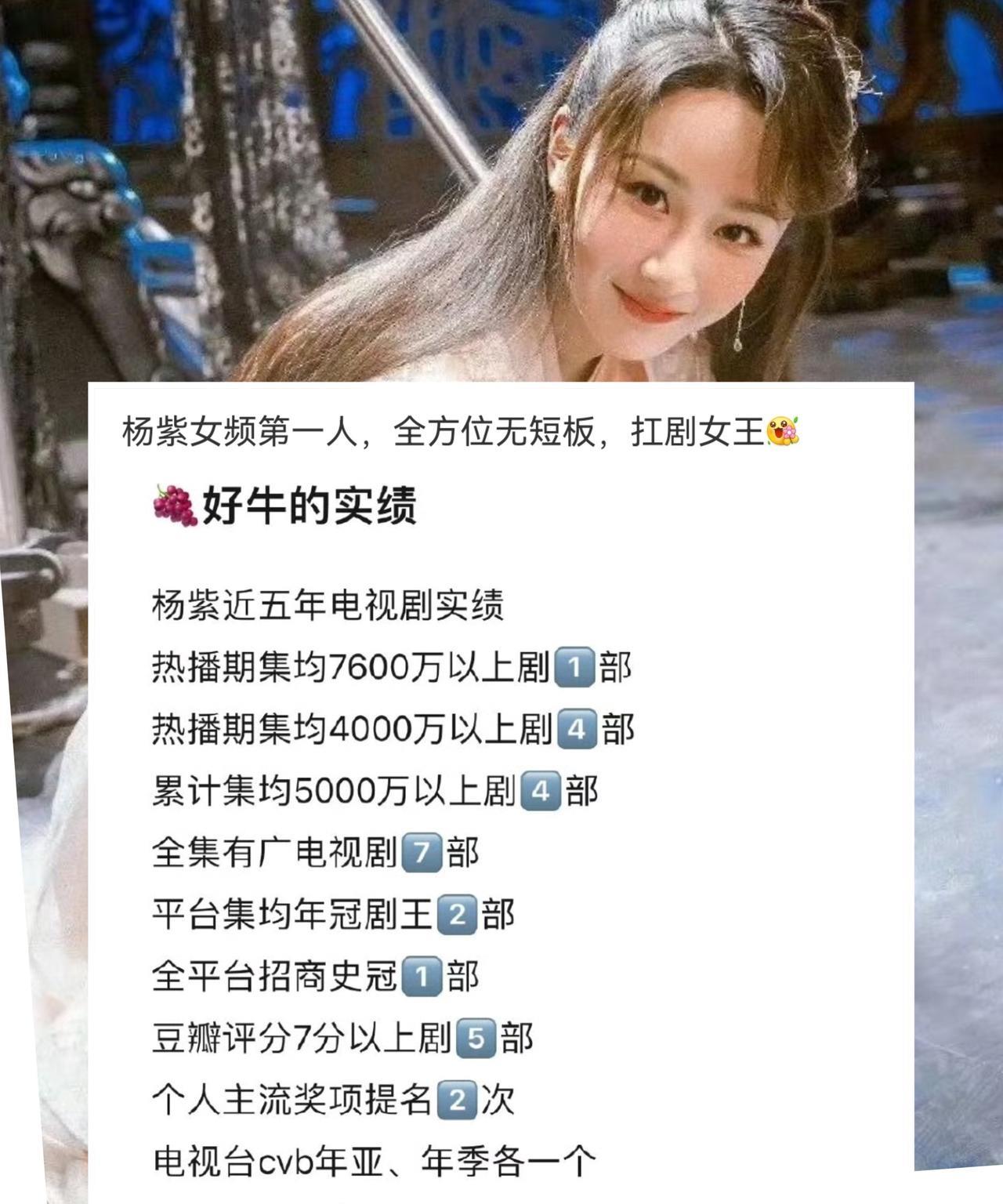 网友宣称，杨紫堪称女频界独一无二的扛剧女王，全方位毫无短板，真有这么夸张吗？那剧