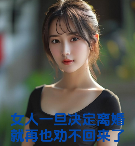女人一旦决定离婚，就再也劝不回来了