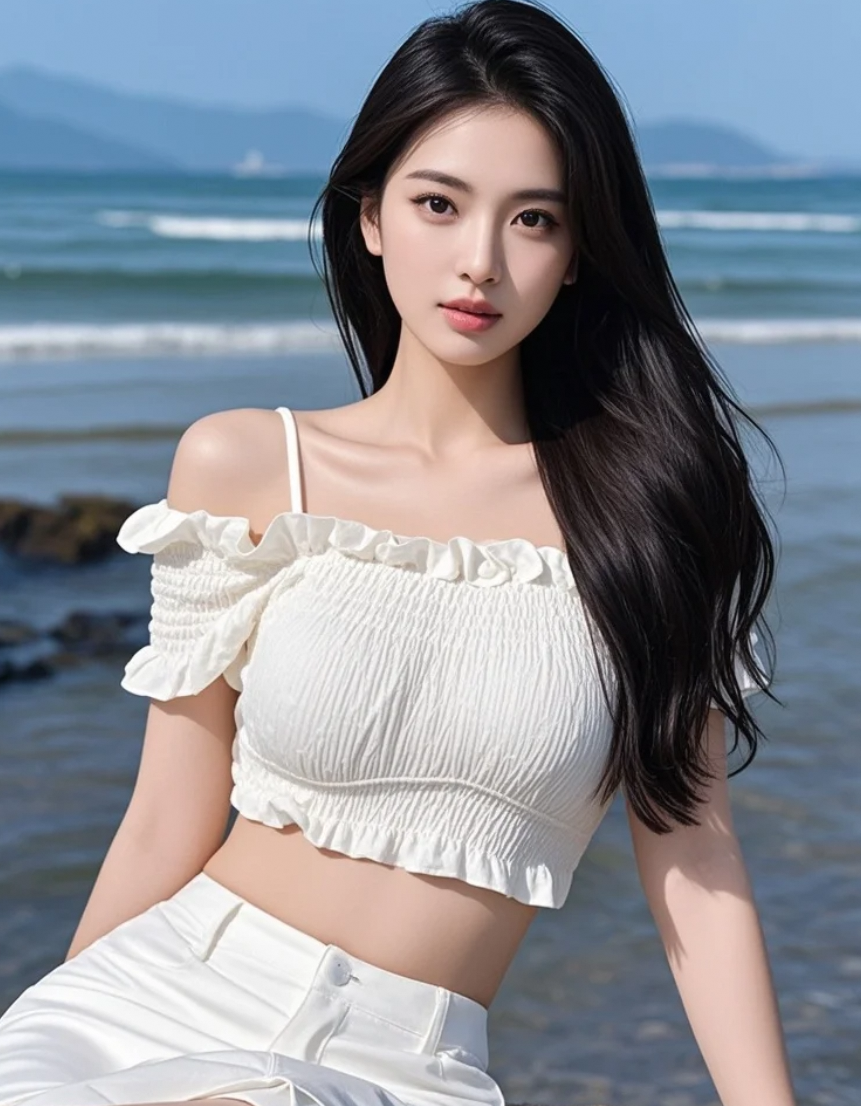 沙滩上最靓的妞，没人选我我就自封了