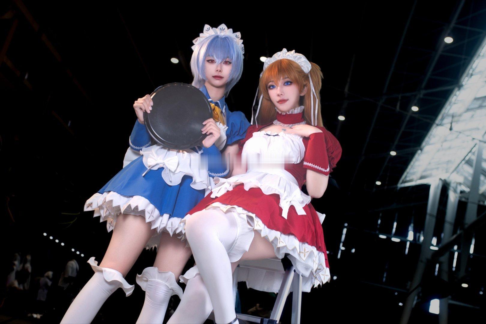 cosplay二次元cos大赏石家庄NCE漫展场拍嘀女仆体验卡绫