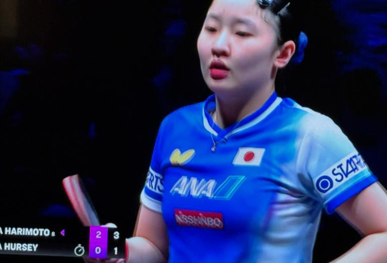 张本美和艰难战胜安娜赫西，晋级女单八强！本届冠军赛年龄加起来才37岁的两个小选