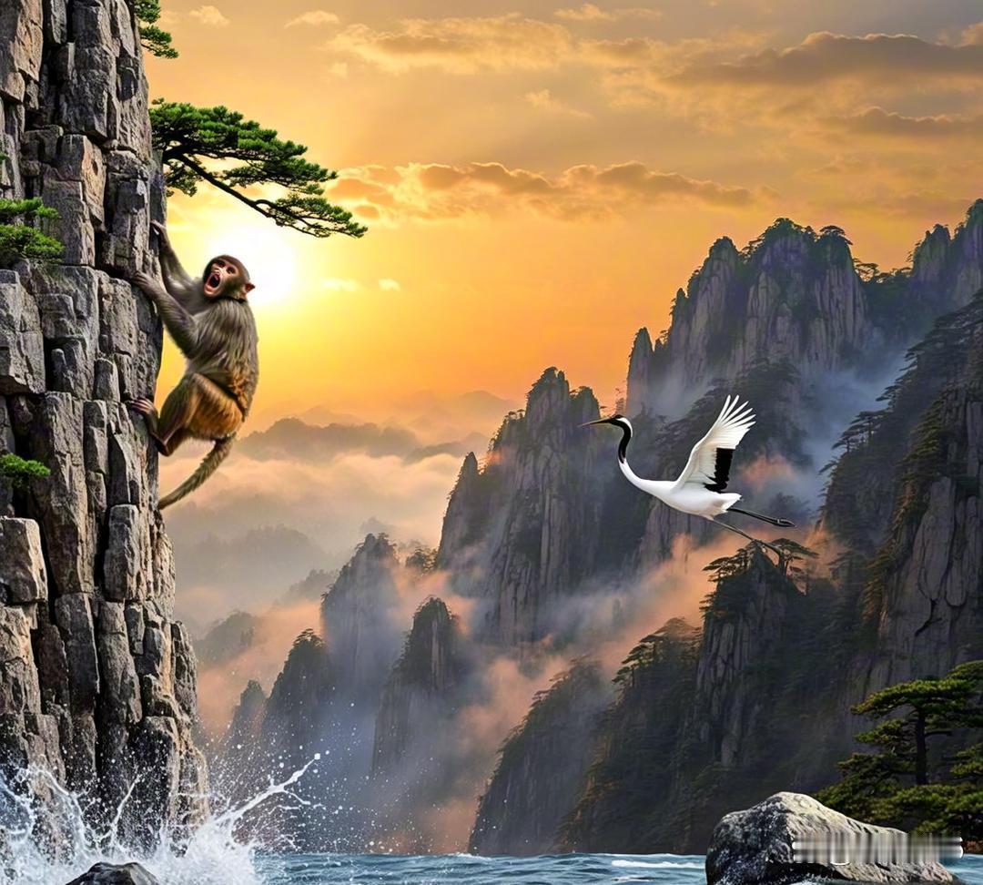 上联：绝壁猿惊深涧水，下联：天堑马奔贺新春，下联：长空雁过峻岭峰。