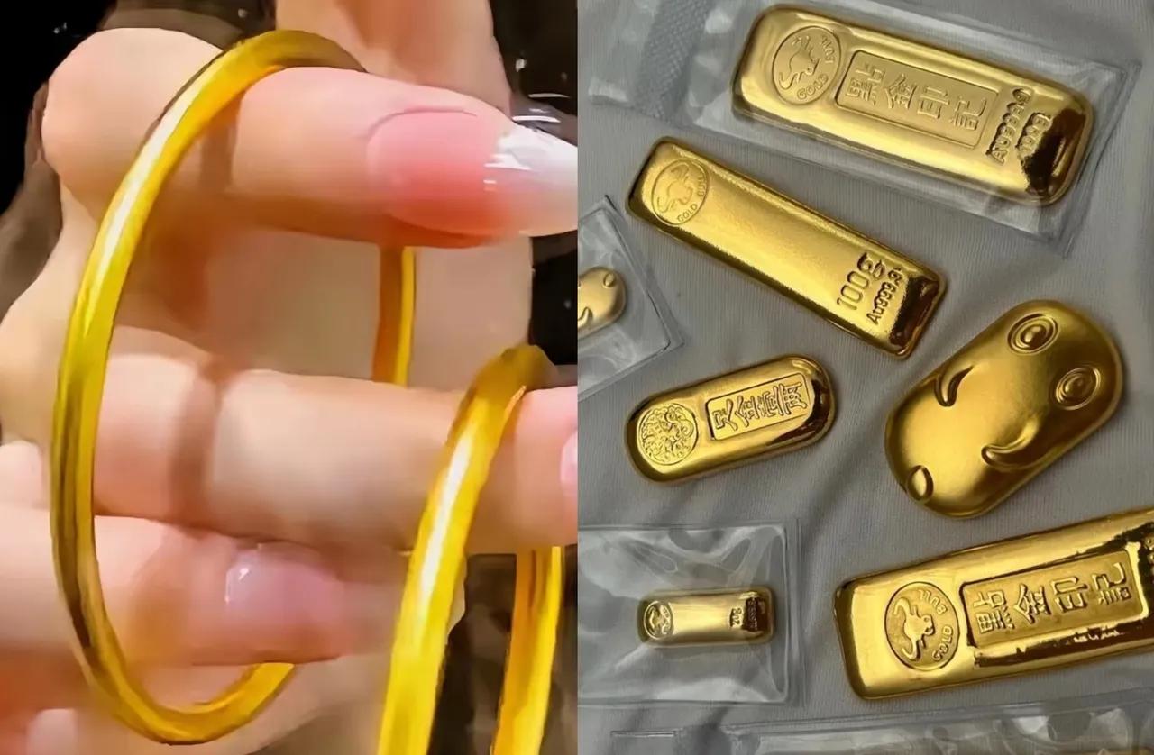 这下好了，金价彻底跌疯了！3月26日逛金店，一只58克实心金镯，7万5就能