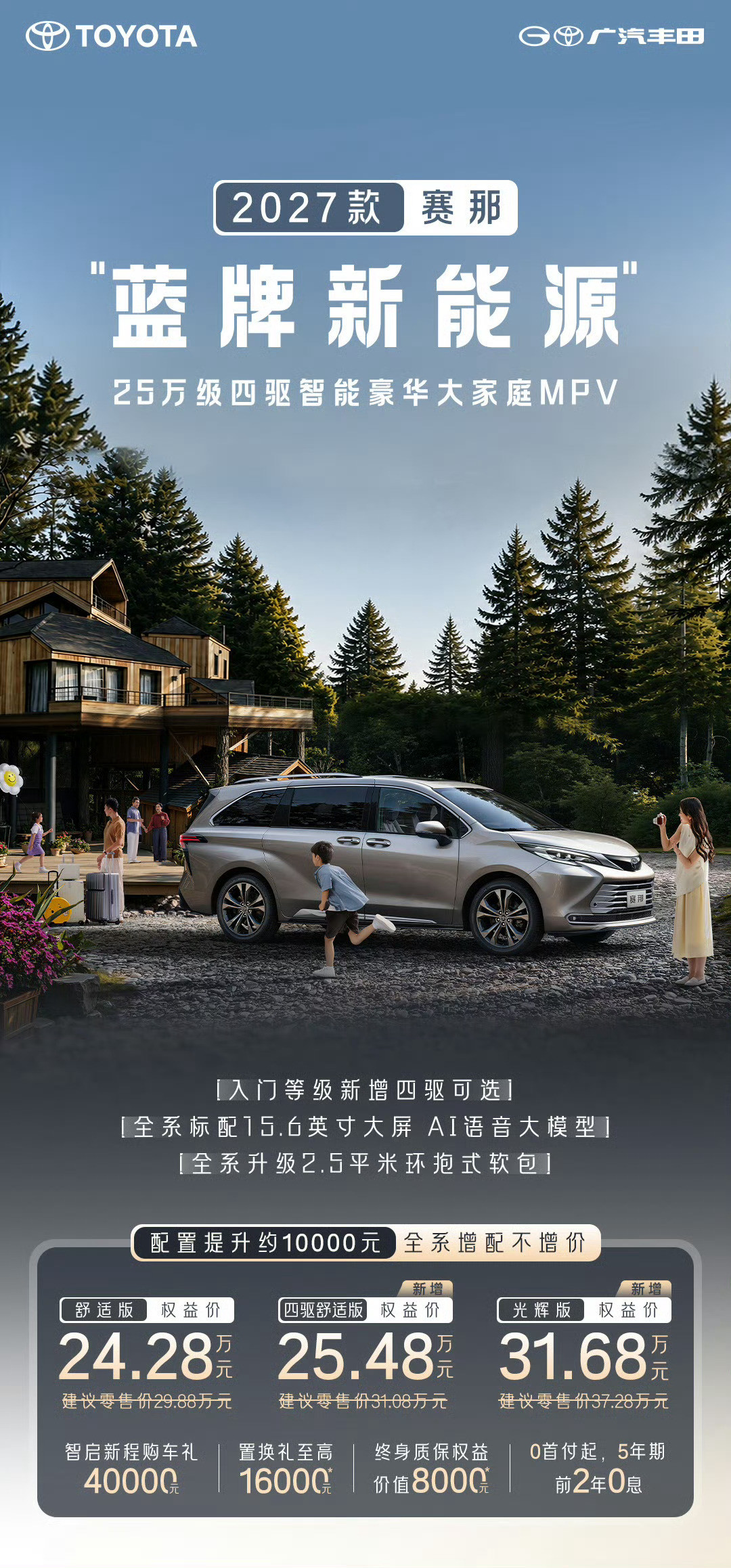 新款丰田赛那上市，24.28万元起上个月，这玩意儿又是MPV市场销量第一雷声小，