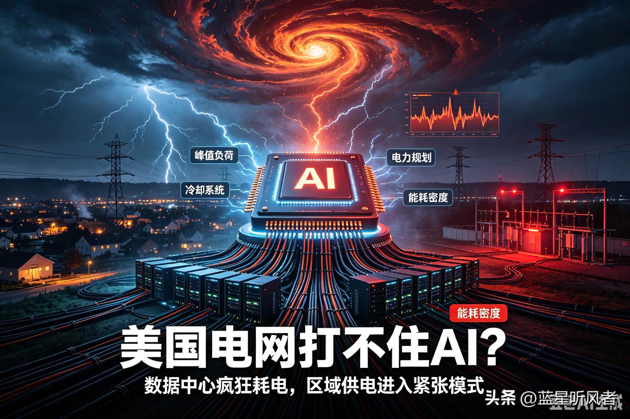 🔥美国电力真的不够用了？AI数据中心正在“榨干”区域电网…以前总觉得美国电
