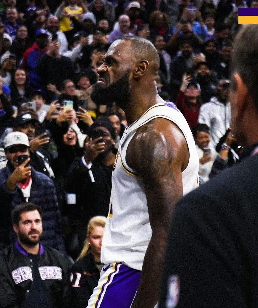 有一说一，乔治和詹姆斯根本不在一个级别！！詹姆斯:全场出战34分钟，投篮17