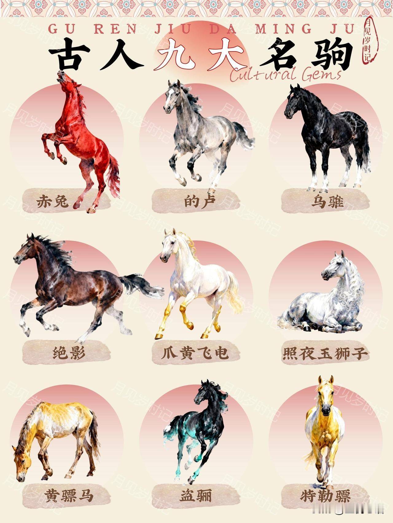 马年必懂！聊聊古人九大传世名驹。马年聊名驹，越聊越上头！这九匹神驹简直把“忠