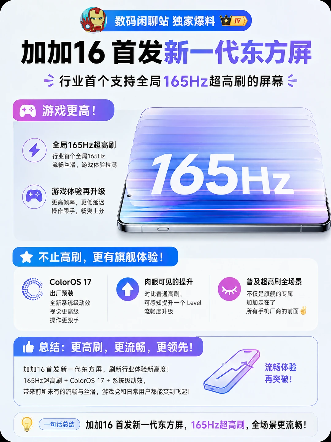 国产手机屏幕这一块就看一加了吧