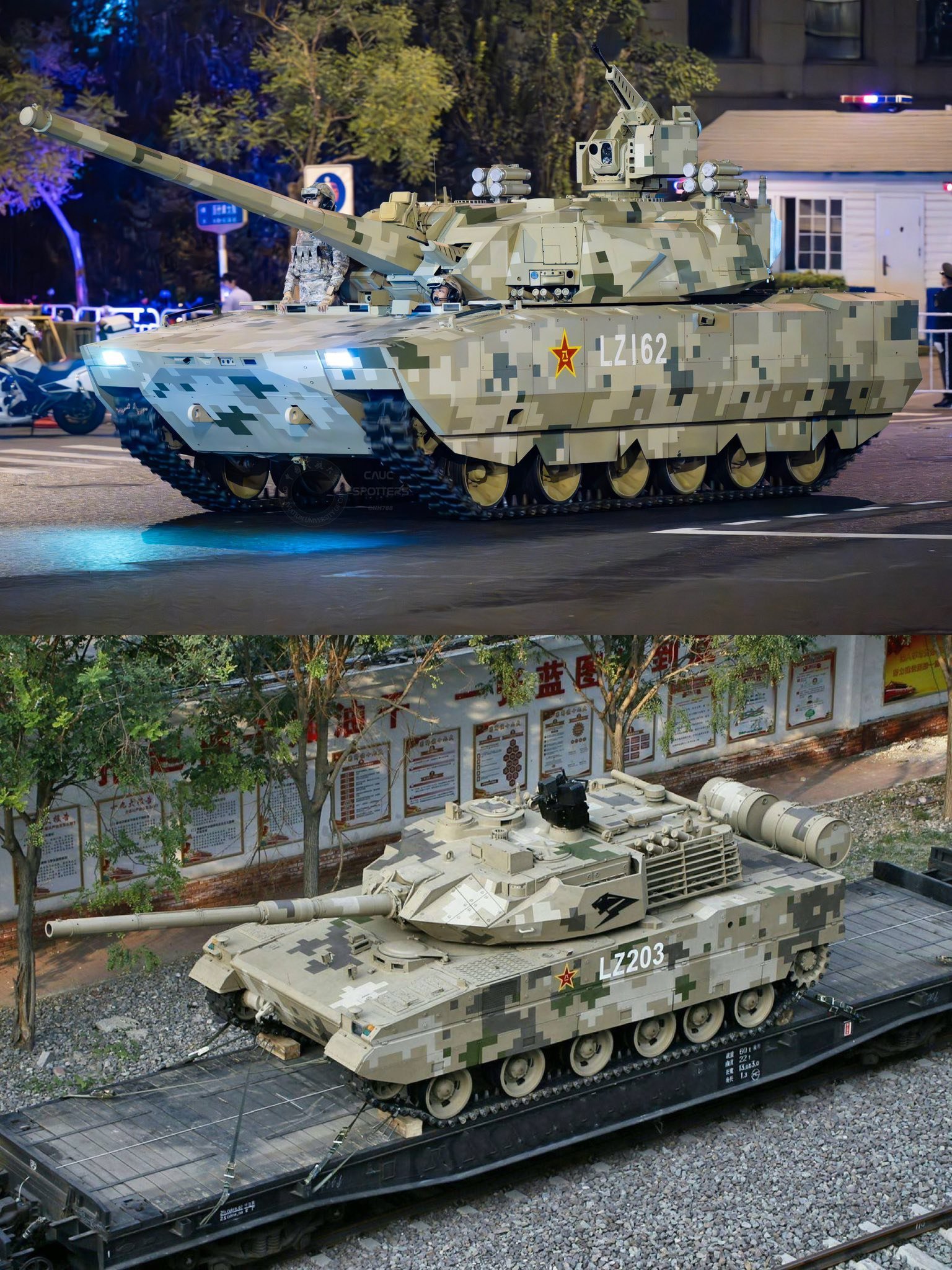 四代坦克、火力支援车、伞兵战车相比上次全部更新[墨镜]东大地面装甲车辆全面换代升