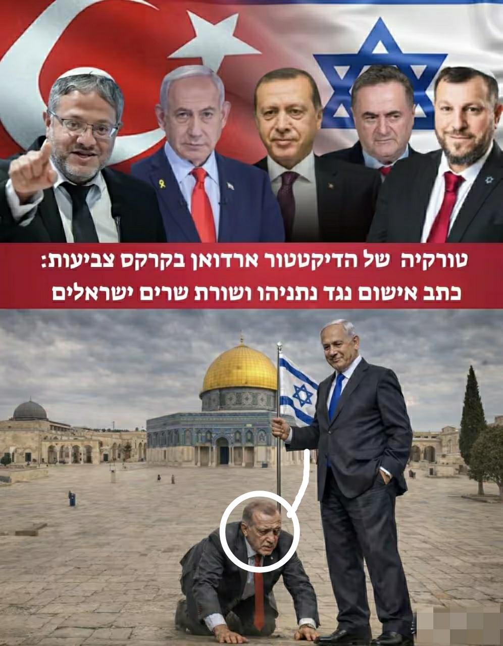 以色列某部长帮埃尔多安生成的相片，不够传神，应该在埃尔多安脖子上套一个环，用一个