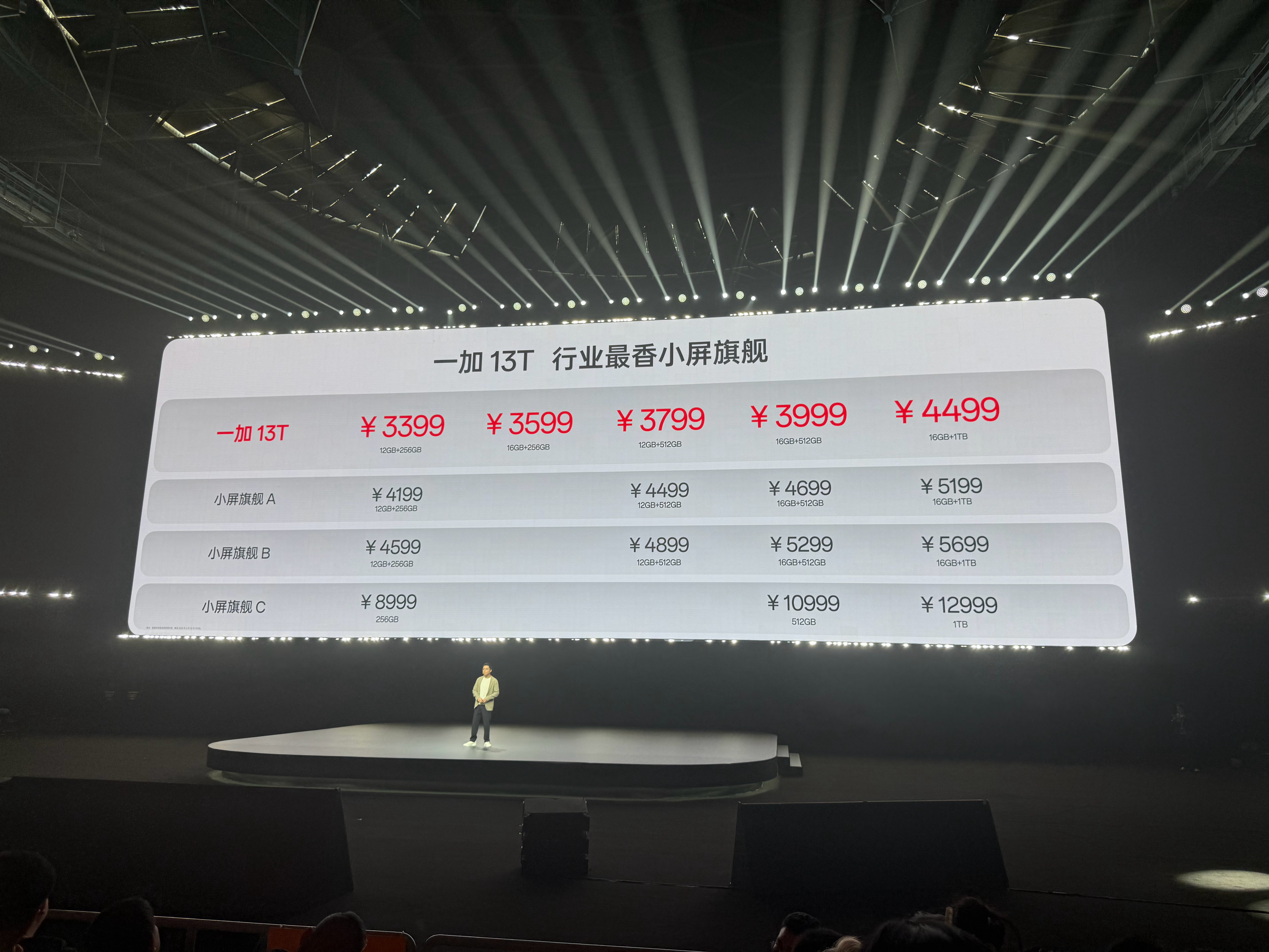 一加13T3199起，国补2899起，16+1T顶配才3999[苦