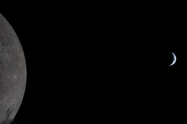 在月球上空看地球，是啥样？NASA这次的阿尔忒弥斯2号宇航员们拍摄了这张照片。