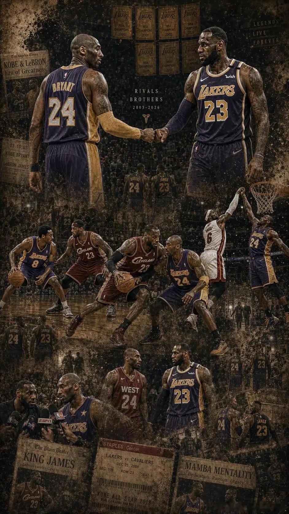 我寻着你的路这次也走到了终点！科比KobeBryant詹姆斯