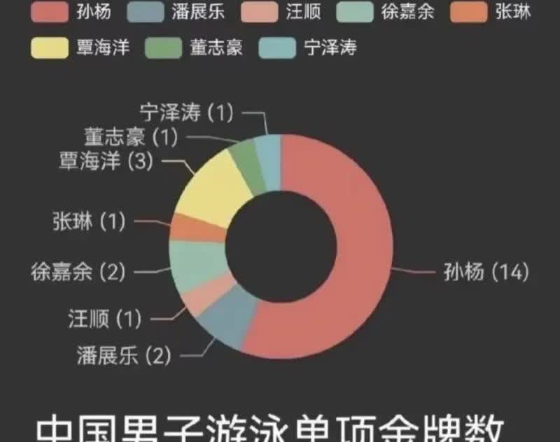 现在看来，孙扬还是中国游泳第一人，大赛从不掉链子。从伦敦奥运夺冠后，不管是奥