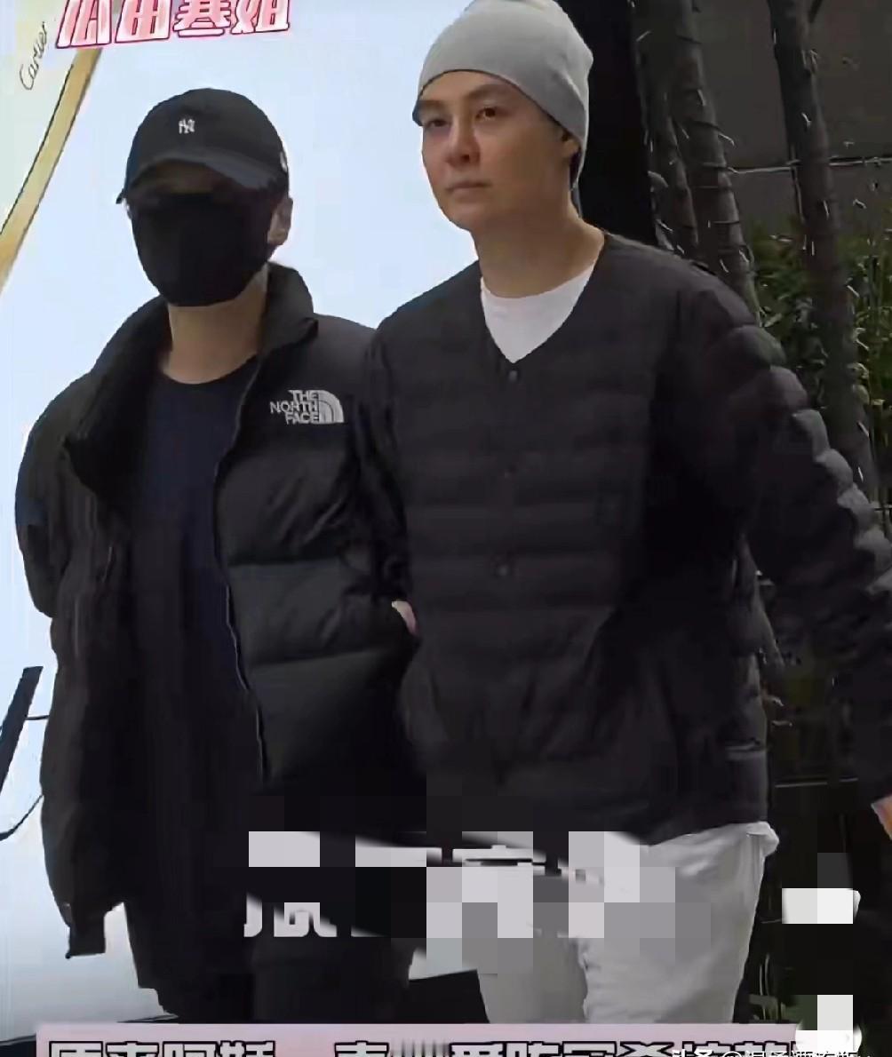 阿娇挽着皇甫圣华逛街，网友瞅一眼：这不陈冠希中年化版？她不解释，不回避，笑得自