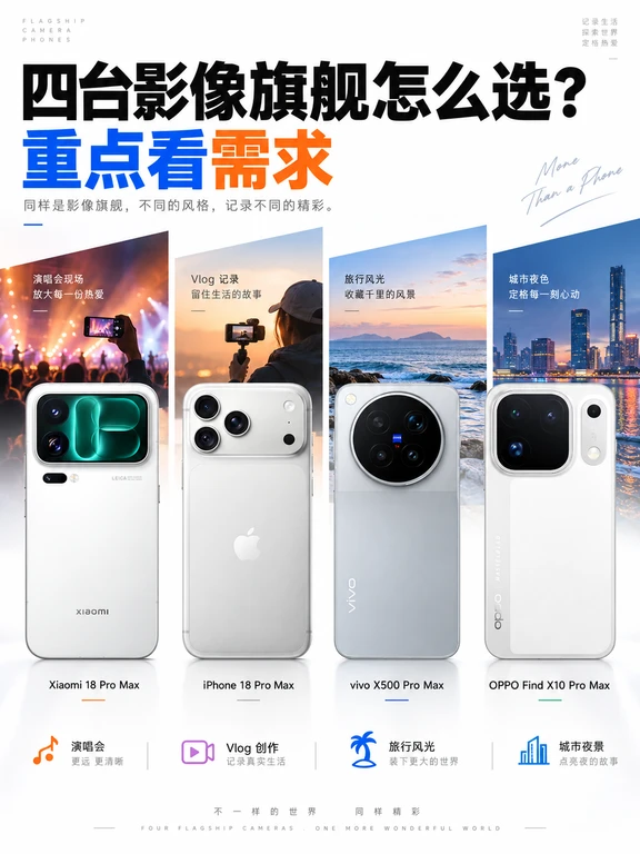 四台影像旗舰怎么选？重点看需求