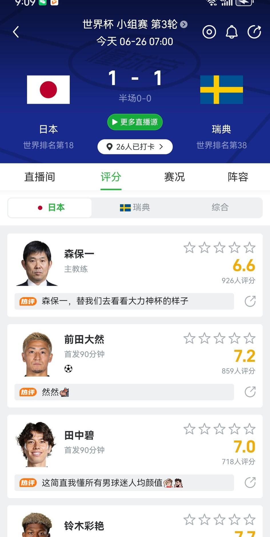 看来全世界都不希望韩国出线。德国漫不经心的1-2输给厄瓜多尔，日本也和瑞典非