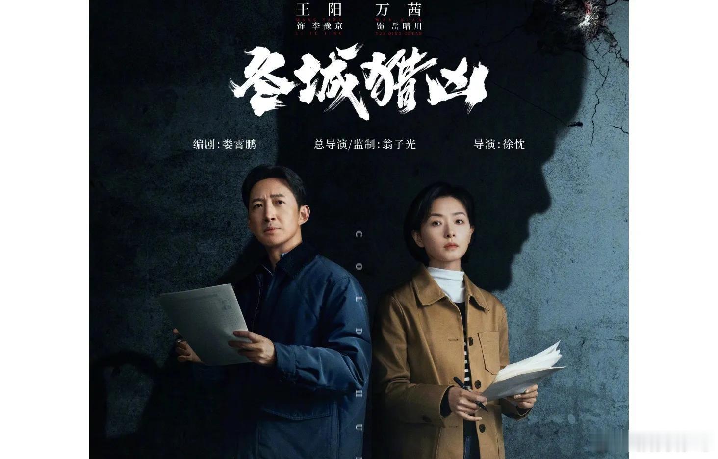 近期热播悬疑剧播放量排名，你喜欢的排第几？第六名《冬城猎凶》优酷播放量87