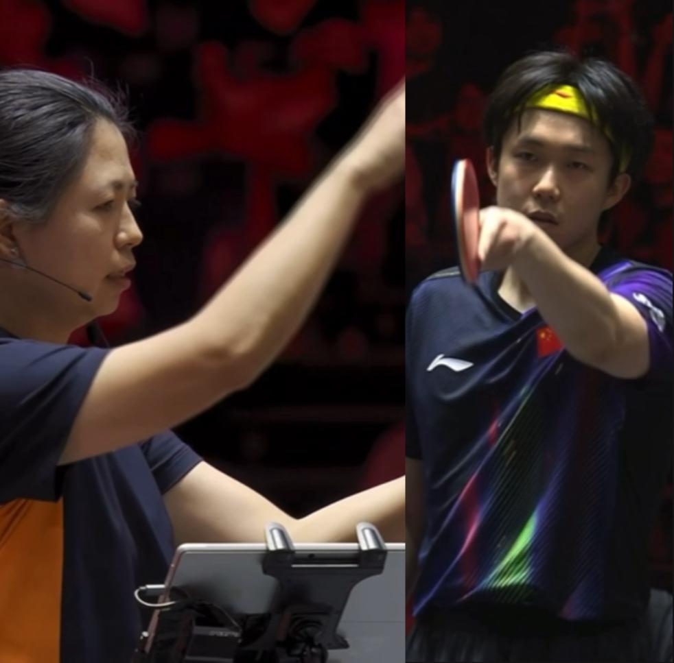 王楚钦：我认，不挑战了！王楚钦太难了，不仅赢了对手张禹珍，还赢下两次现场的