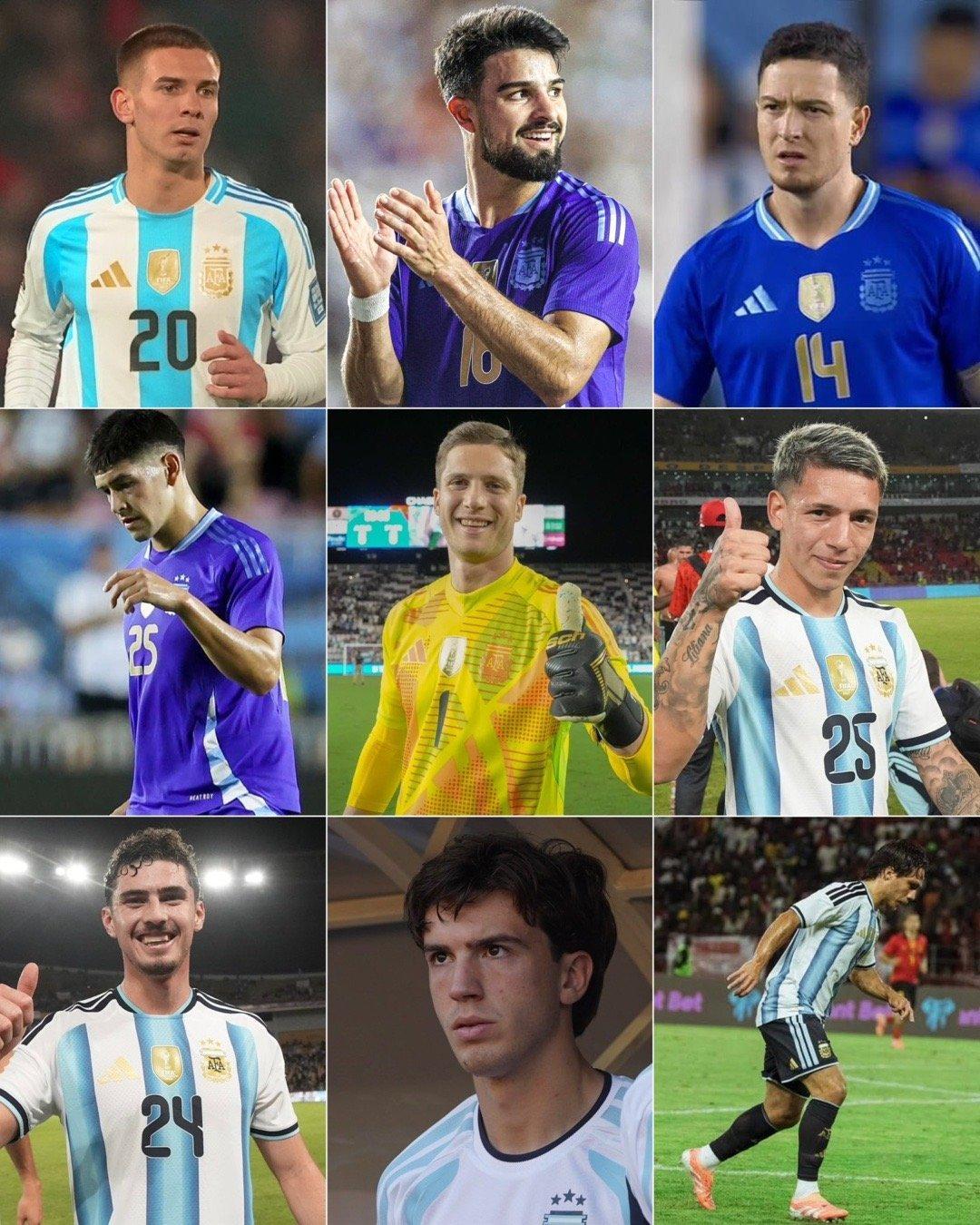 🇦🇷🆕以下是2025年在阿根廷国家队完成首秀9名球员：◉马斯坦托诺对阵智