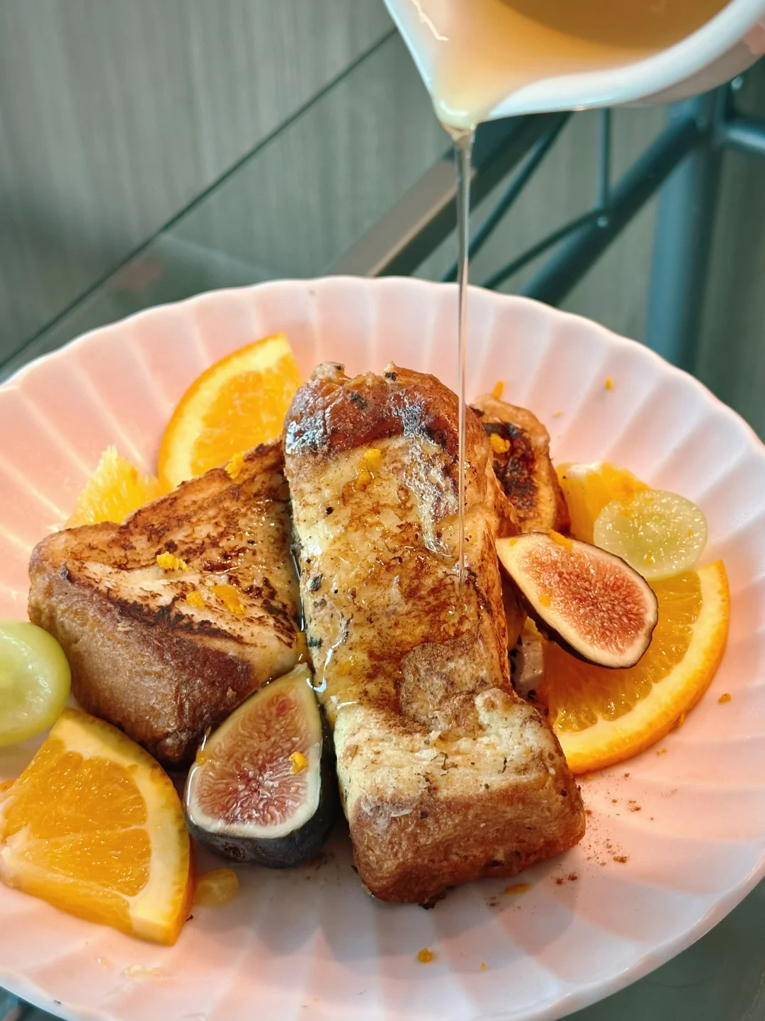 猴父子日式吐司做橙香法吐🍞厚切布丁口感🍮