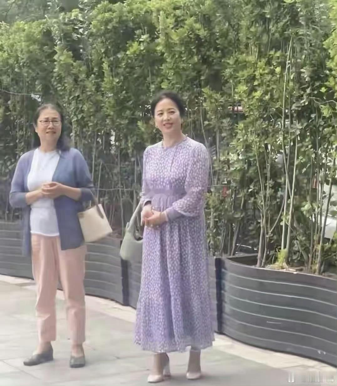 刘亦菲她妈被碰到了，65岁还美翻了，慕了