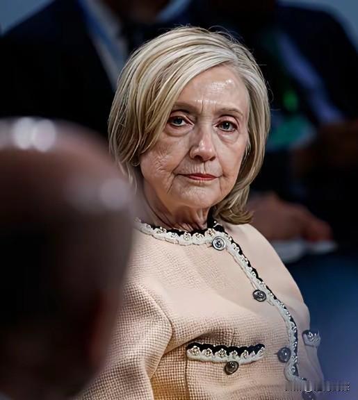 慕安会上的希拉里，整个人的形象和以前不太一样了，想想她以前是多么的漂亮，多么的阳