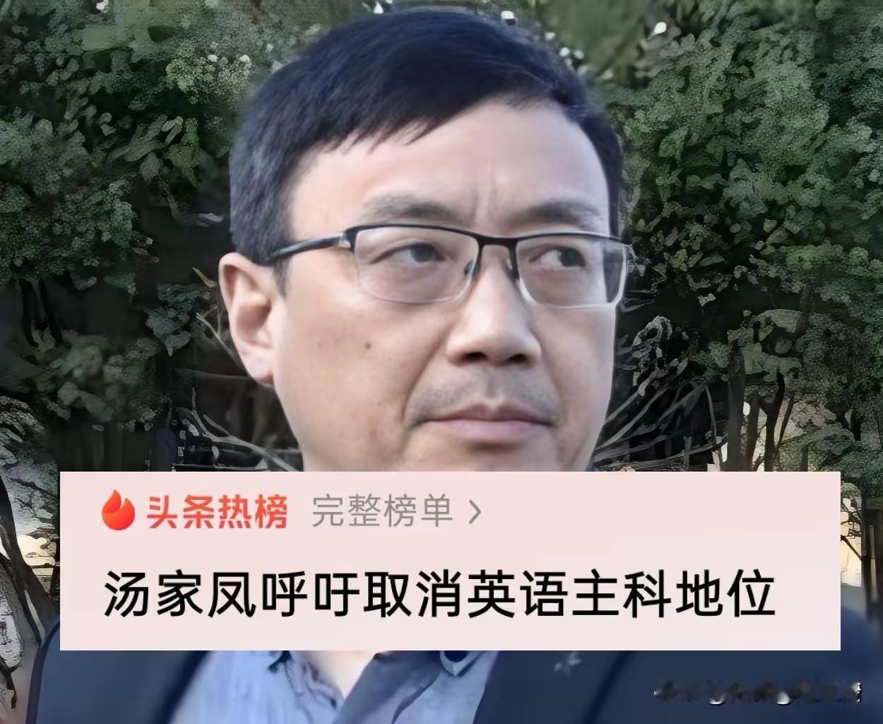汤家凤呼吁取消英语主科，立刻的引起不少人的关注和热议，胡锡进在网上发火，直接骂人