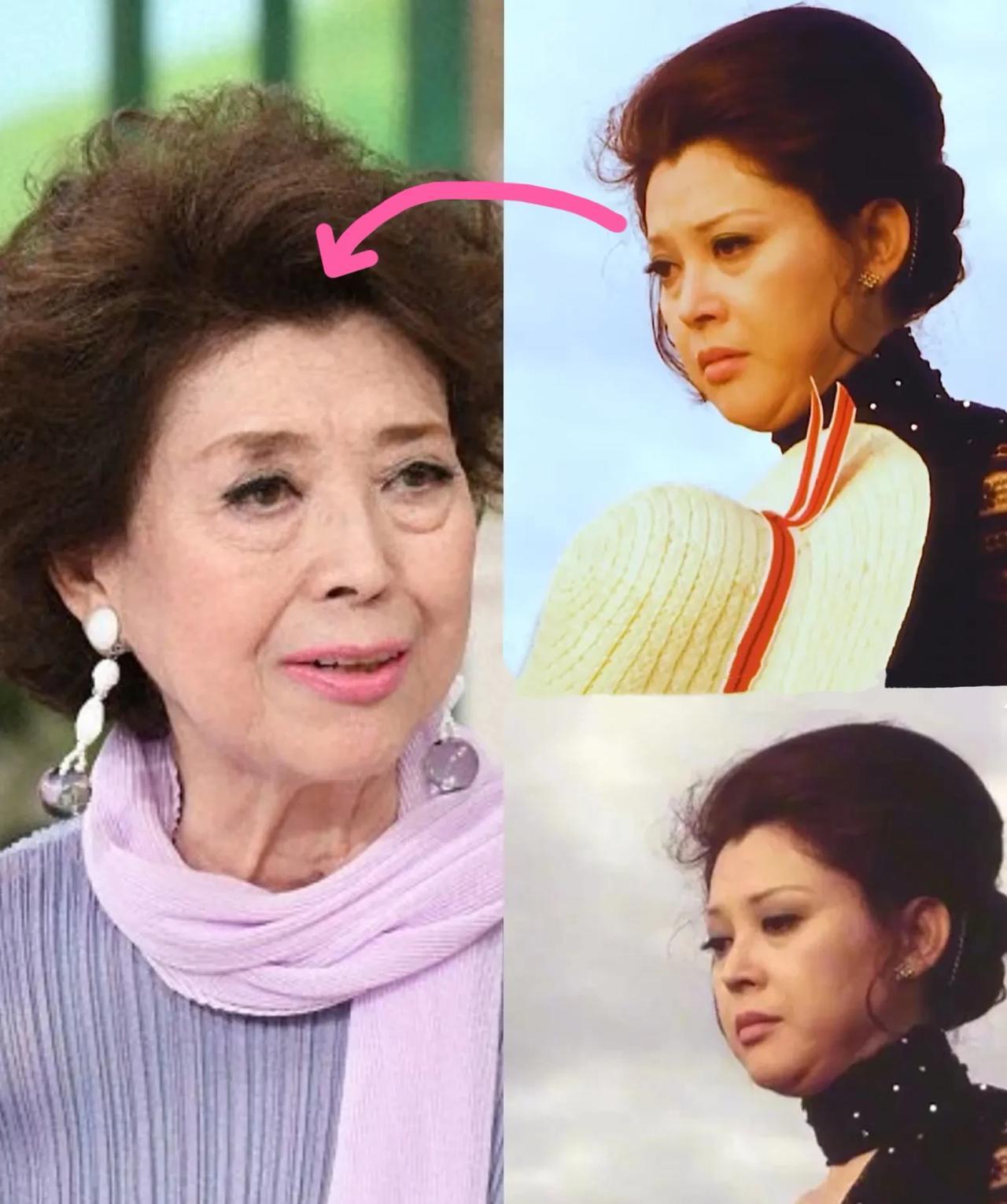 《人证》里演妈妈的冈田茉莉子仍健在，92岁了，气质长相没变，保养太好，只是一双大