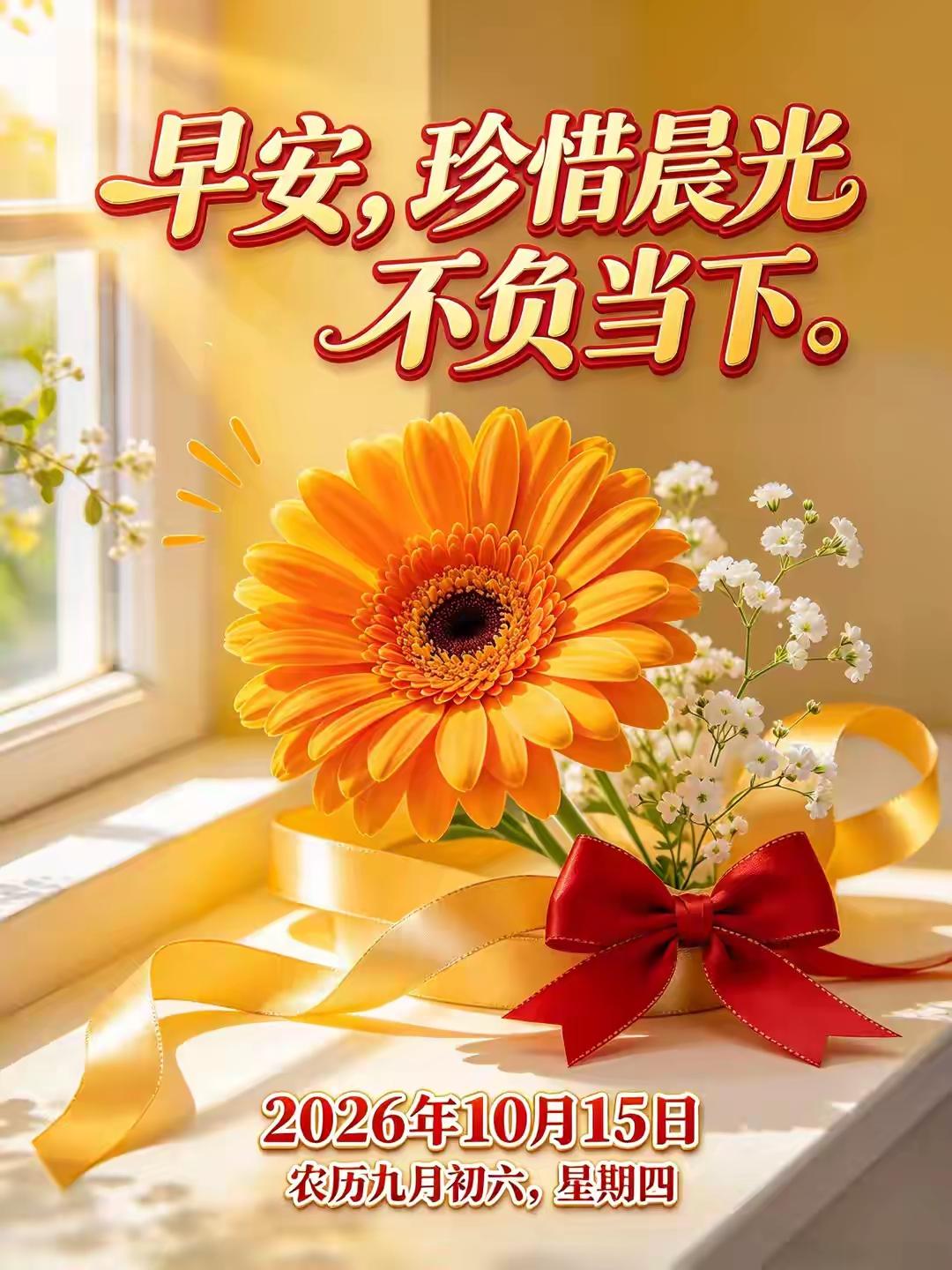 有人牵挂的清晨，连风都带着温柔。一份简单的问候，一份默默惦念，不用时常相见，心