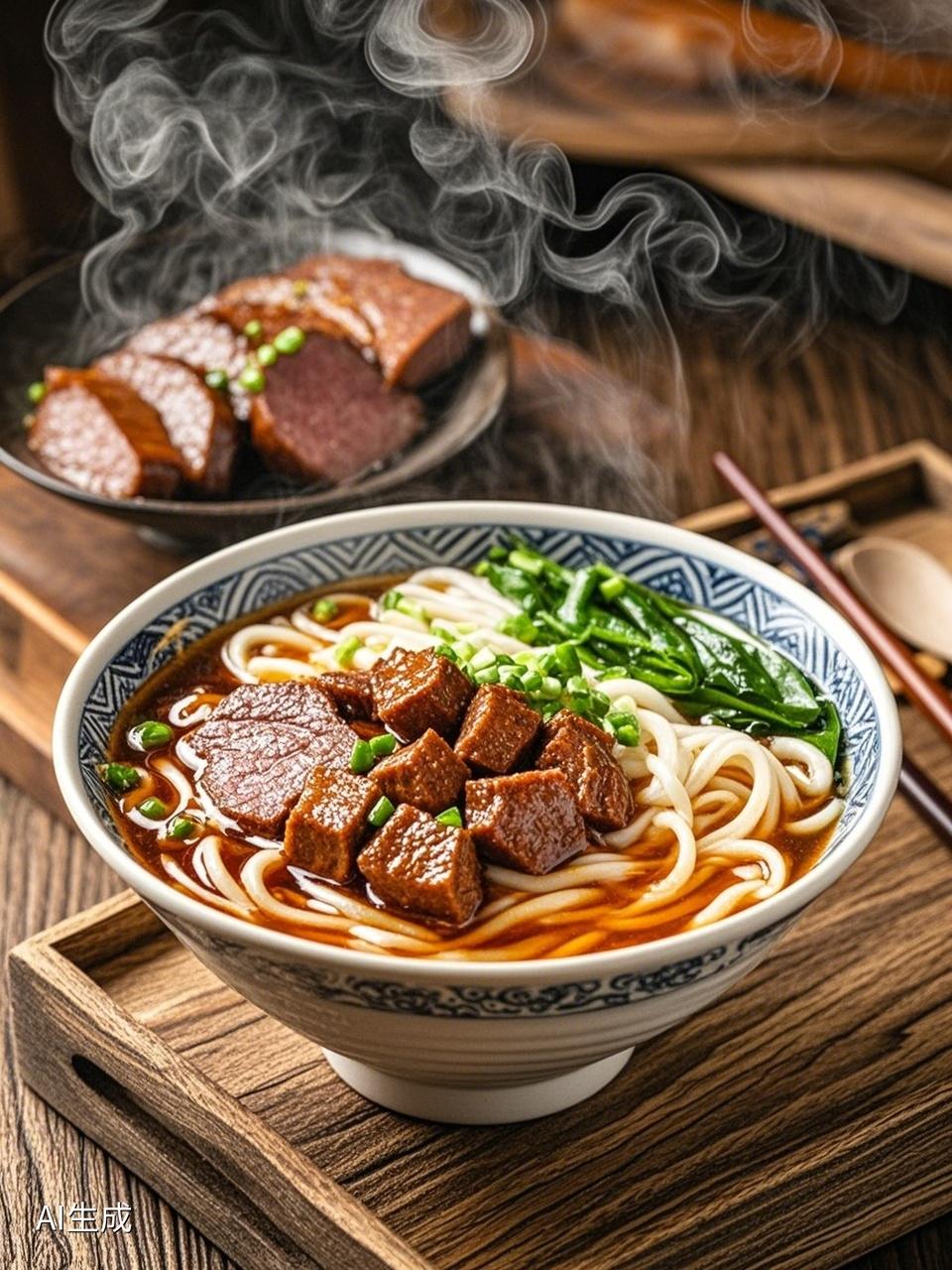 2000年以前，牛肉面里能见到三五片一寸长的薄牛肉片。此后，牛肉片的数量愈发稀少