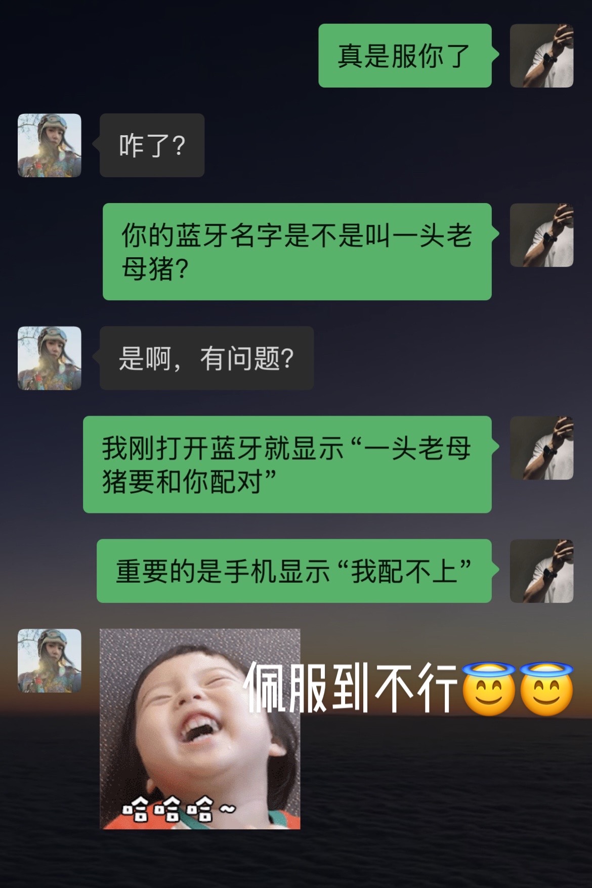 一头老母猪的蓝牙…