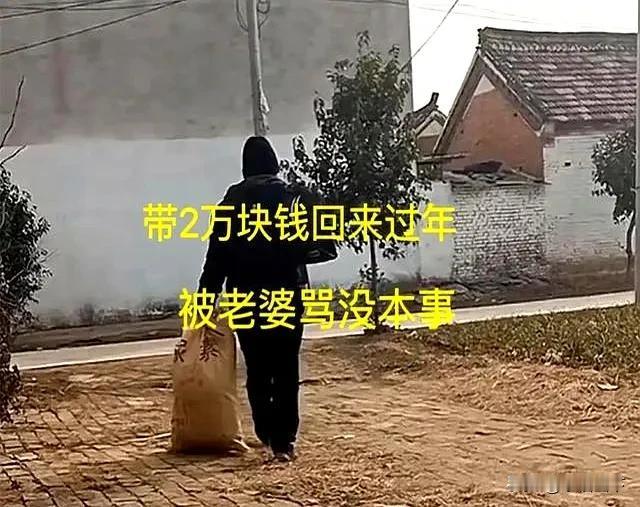 寒心！河南，男子满心欢喜提前回家过年，把一年攒下的2万积蓄全部递到妻子手上，结果