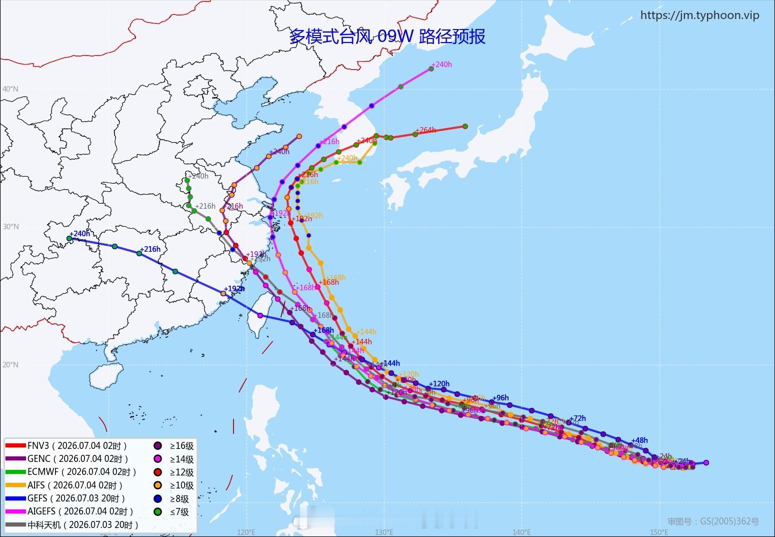 气象观察团台风【台风巴威登陆我国的可能性是存在的】目前，9号台风巴威正在关岛以