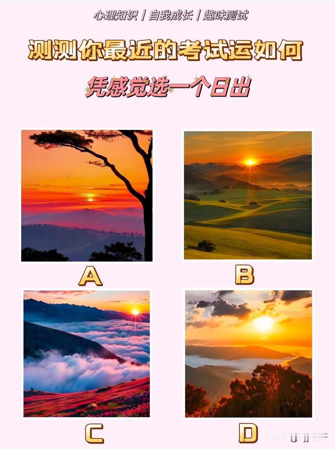 凭感觉选一个日出