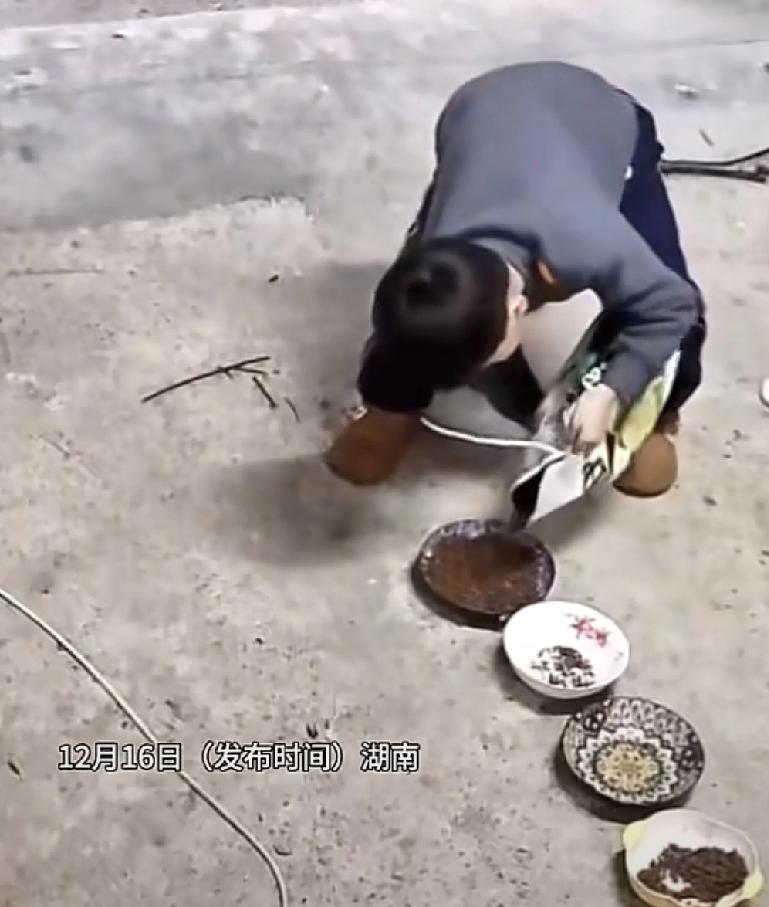 这位湖南的小朋友，简直就是天使转世连续700天，每天都在同一个地方用同样的碗盛