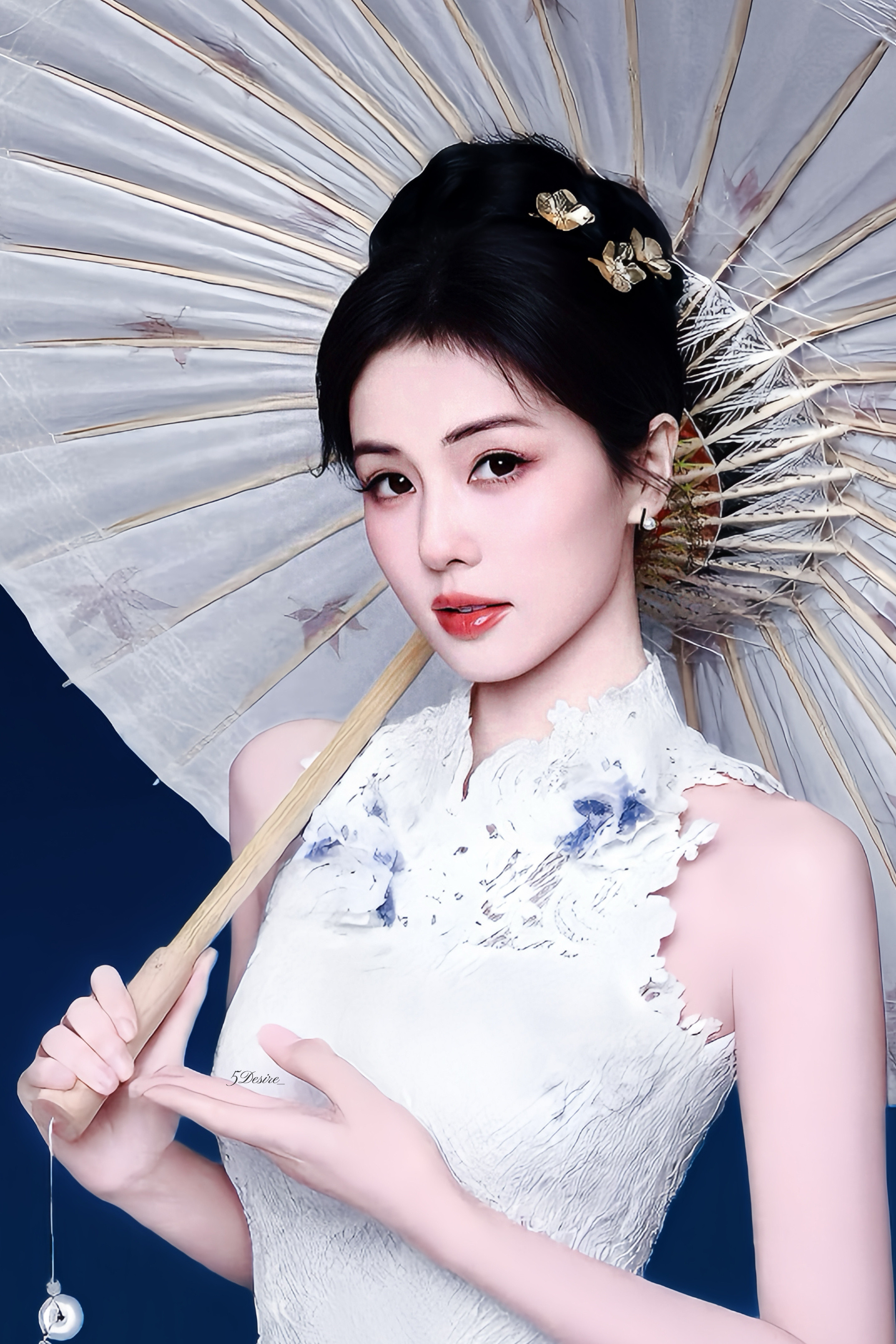 白鹿国风旗袍造型优雅得体大气端庄👠​​​