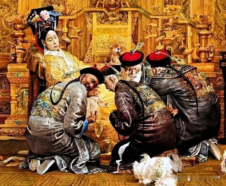 慈禧每次洗完澡，总要把所有人轰出去，单留大太监李莲英，门一关，窗一合，里头就传出